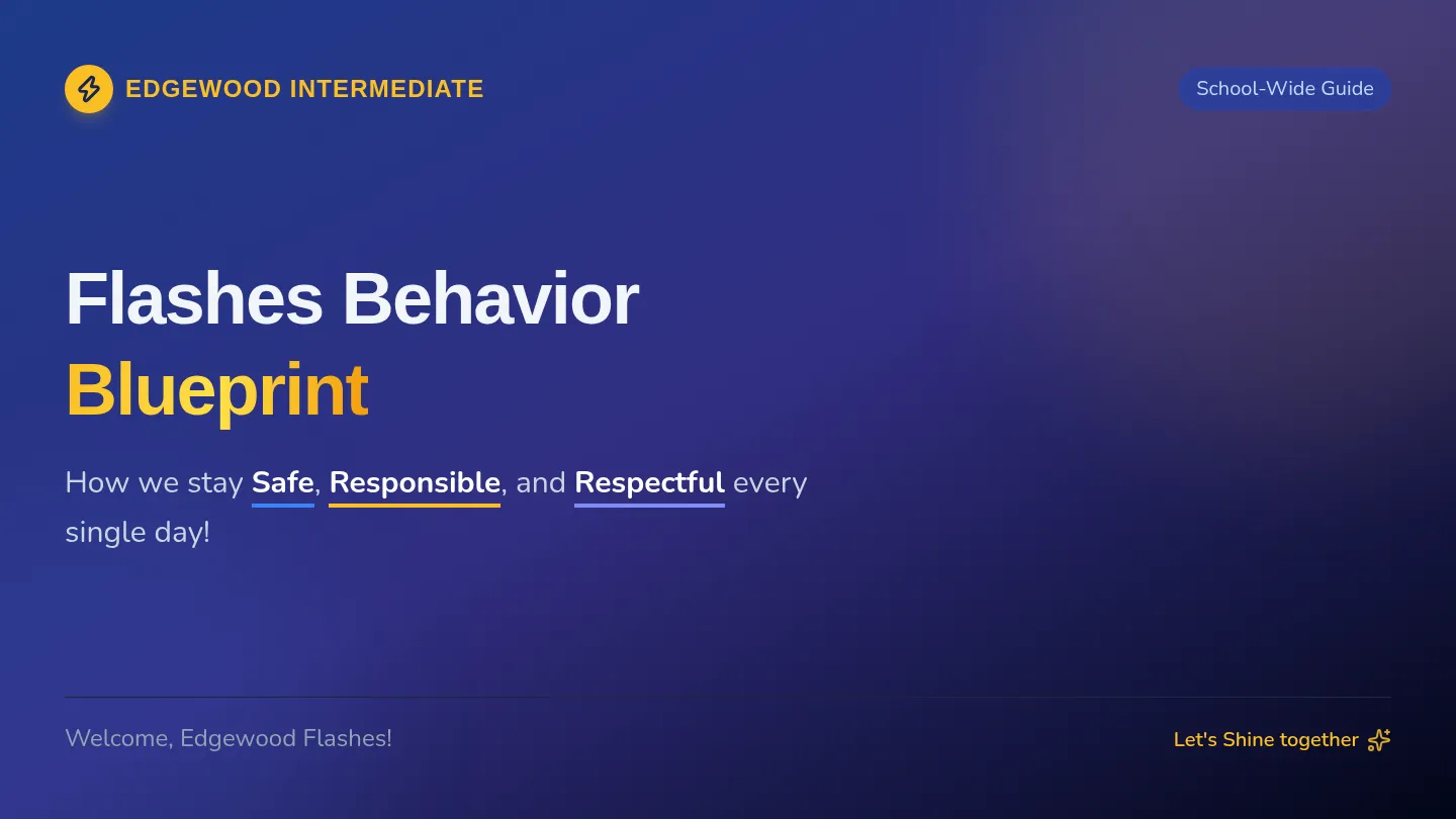 Flashes Behavior Slides