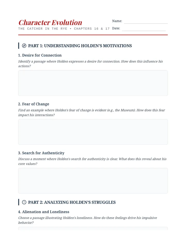 Evolution Worksheet