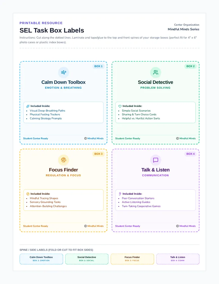 Box Labels and Setup Guide
