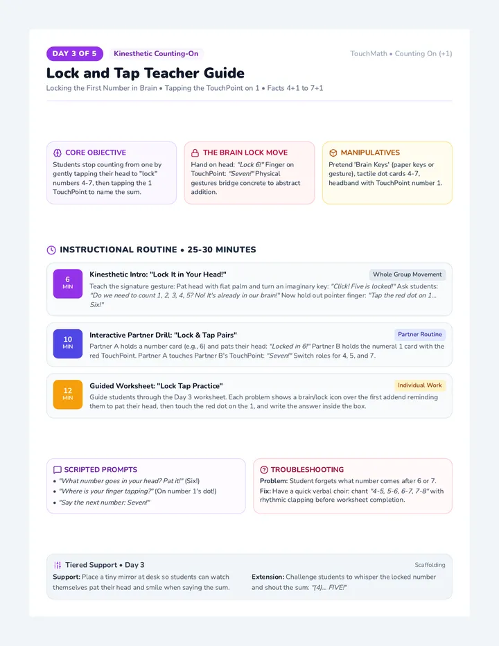 Lock Tap Teacher Guide