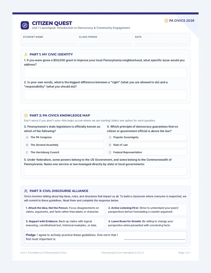 Citizen Quest Questionnaire