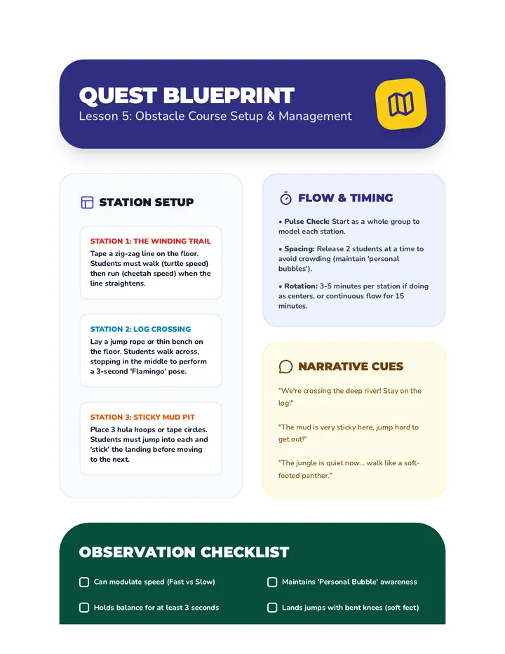 Obstacle Course Blueprint