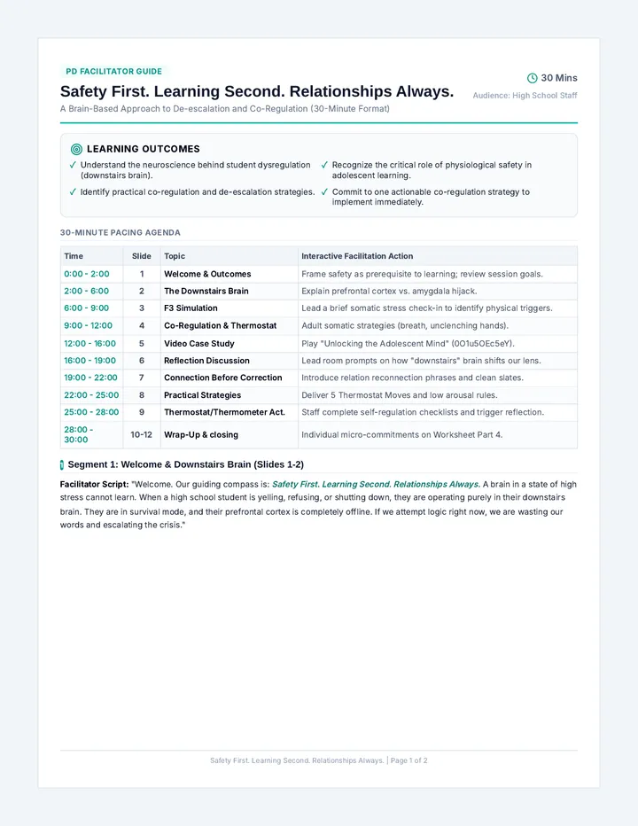 Cooling the Crisis Facilitator Guide