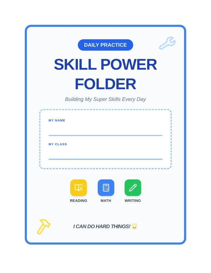 Skill Power Folder Cover