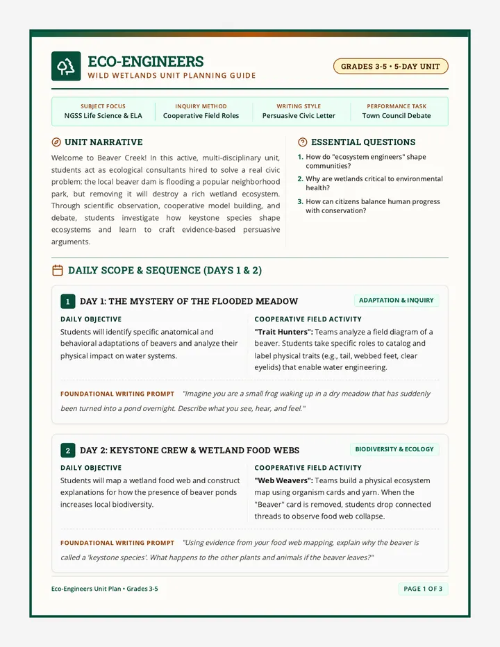 EcoEngineers Unit Overview