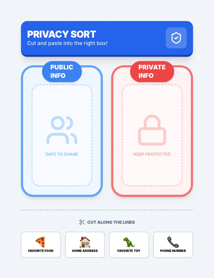 Privacy Patrol Sort Activity