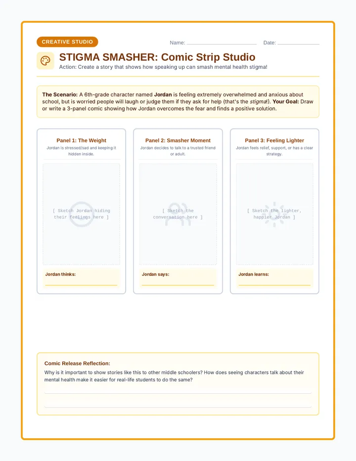 Stigma Smasher Comic Activity