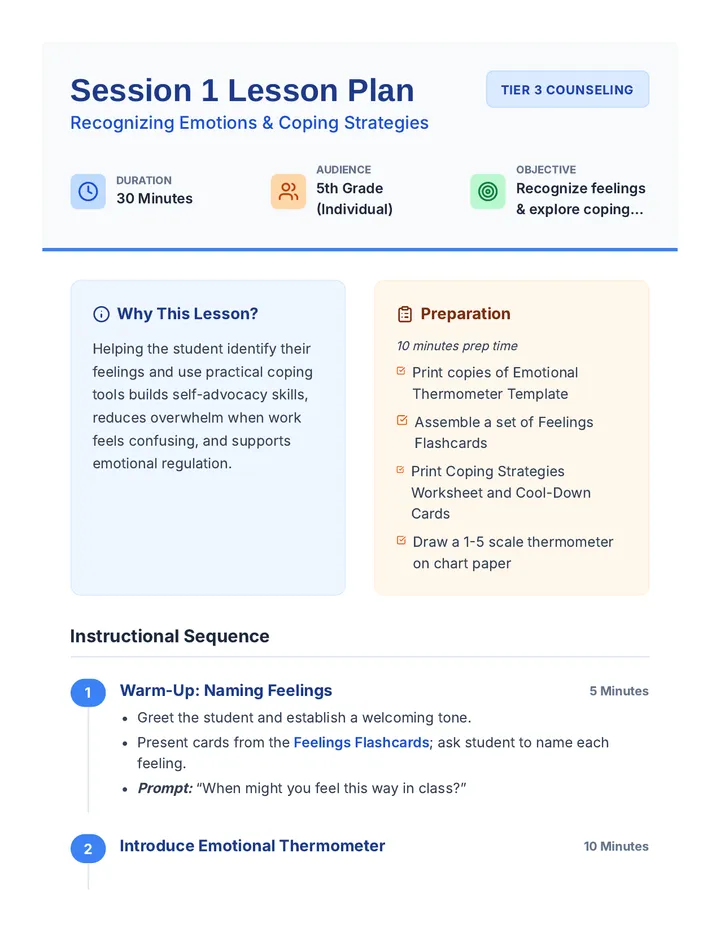 Session 1 Lesson Plan