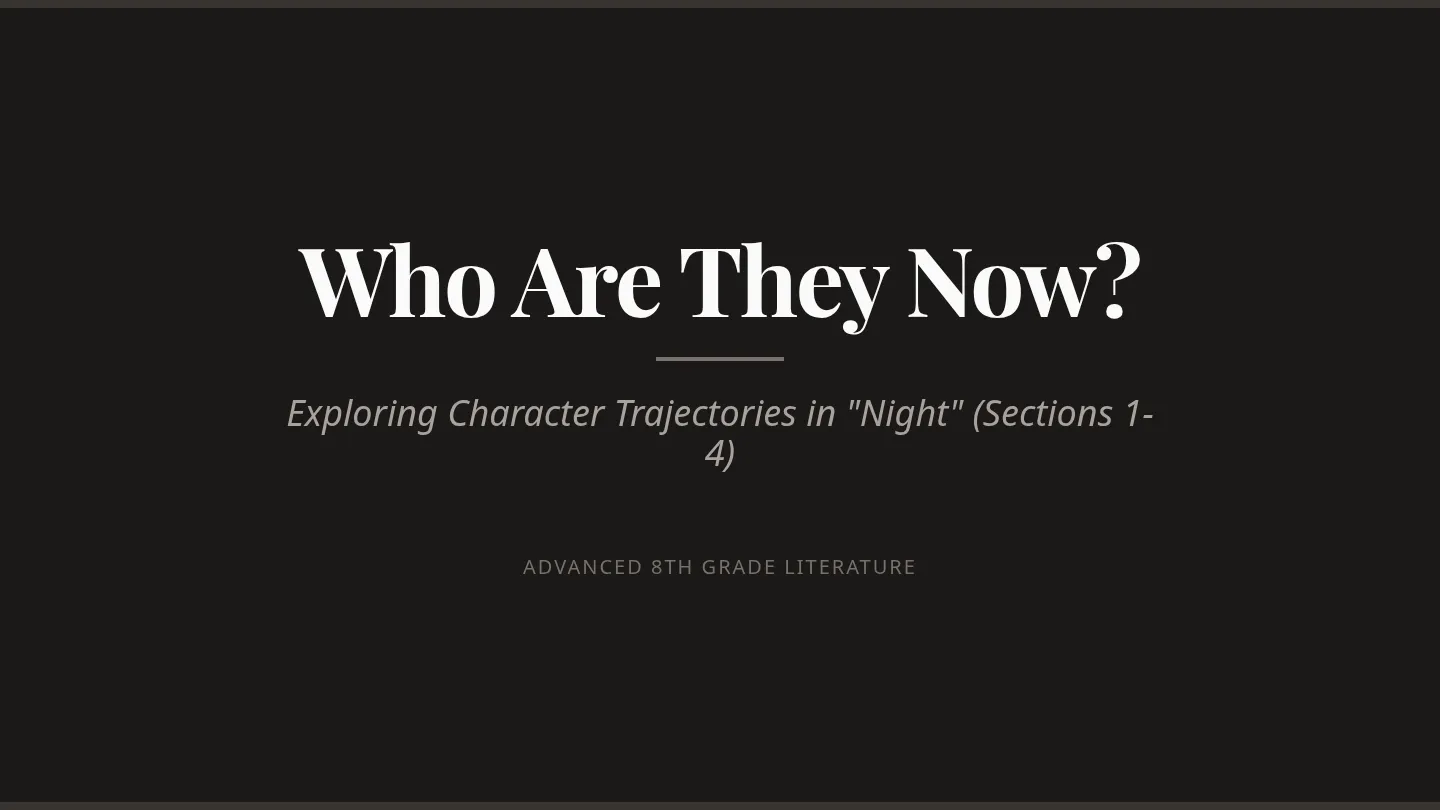 Who Are They Now Slide Deck