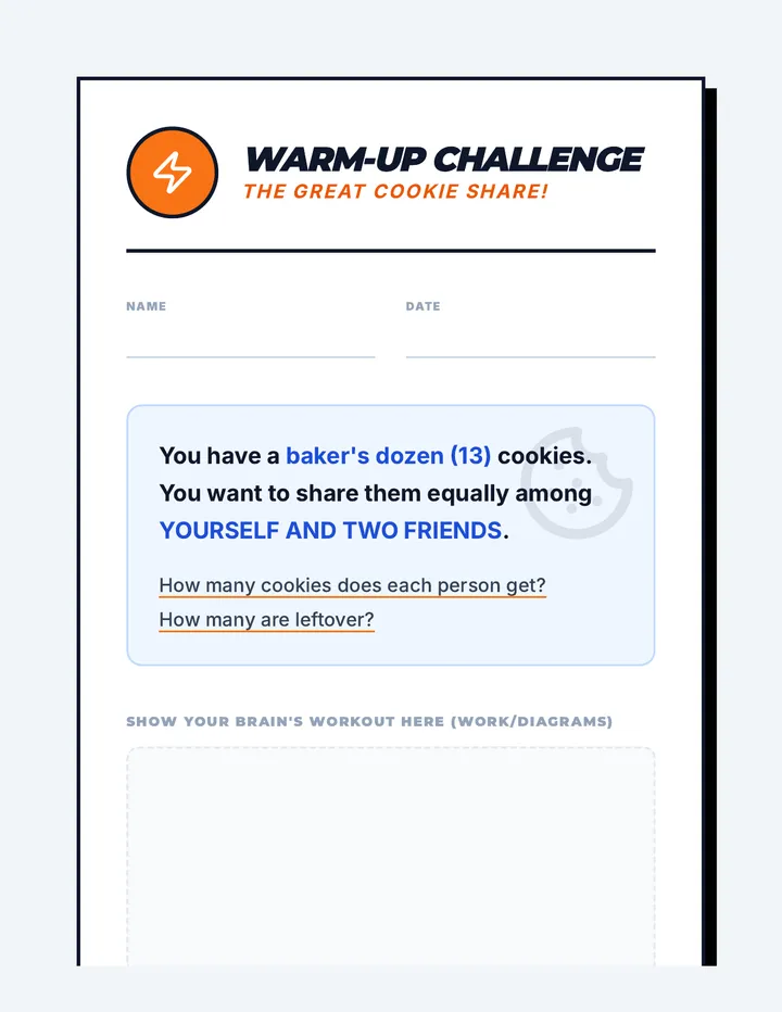 Warm Up Challenge