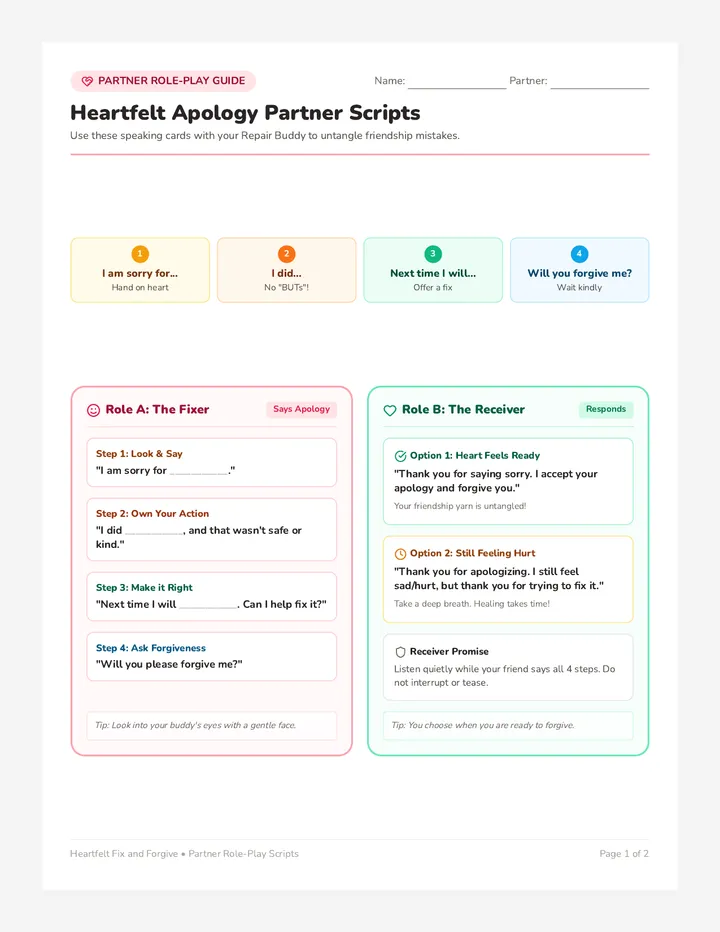 Apology Partner Scripts