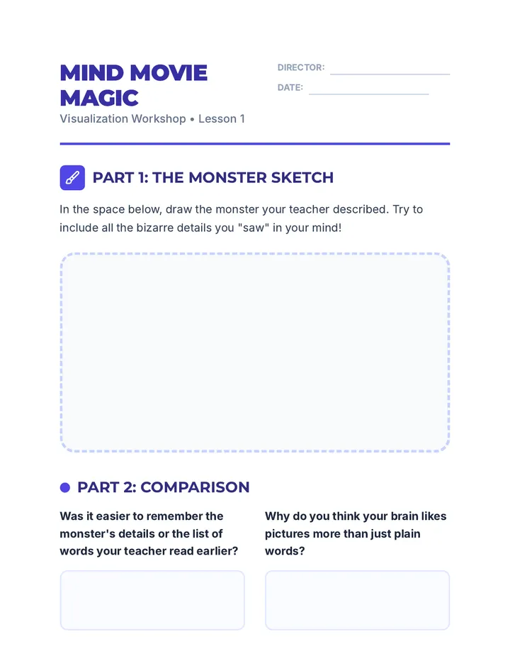 Mind Movie Worksheet