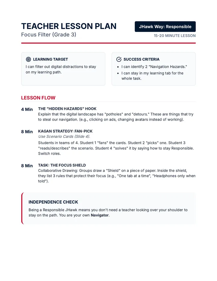 Focus Filter Teacher Plan 3