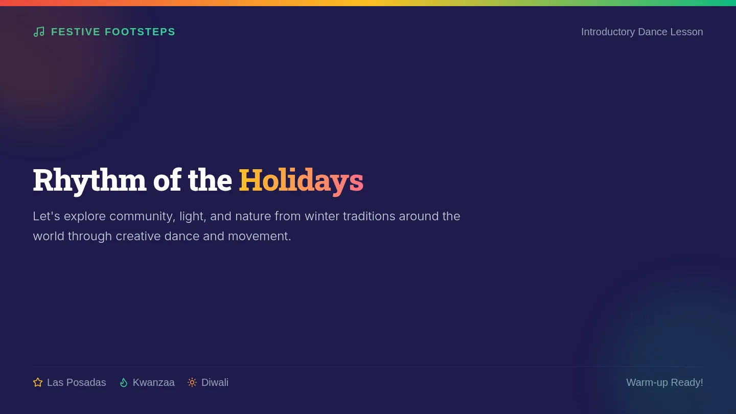 Festive Footsteps Slides
