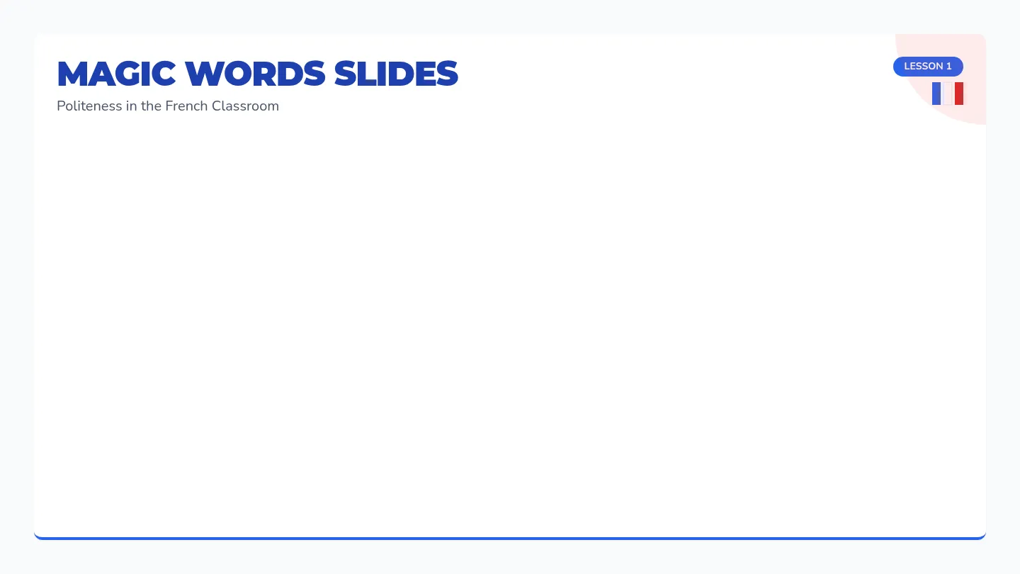 Magic Words Slides