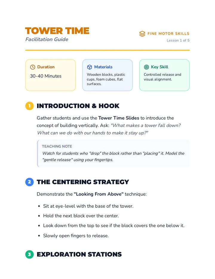Tower Time Facilitation Guide