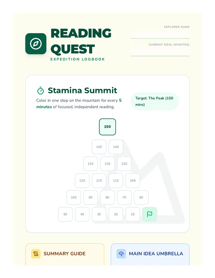 Reading Quest Journal Revised