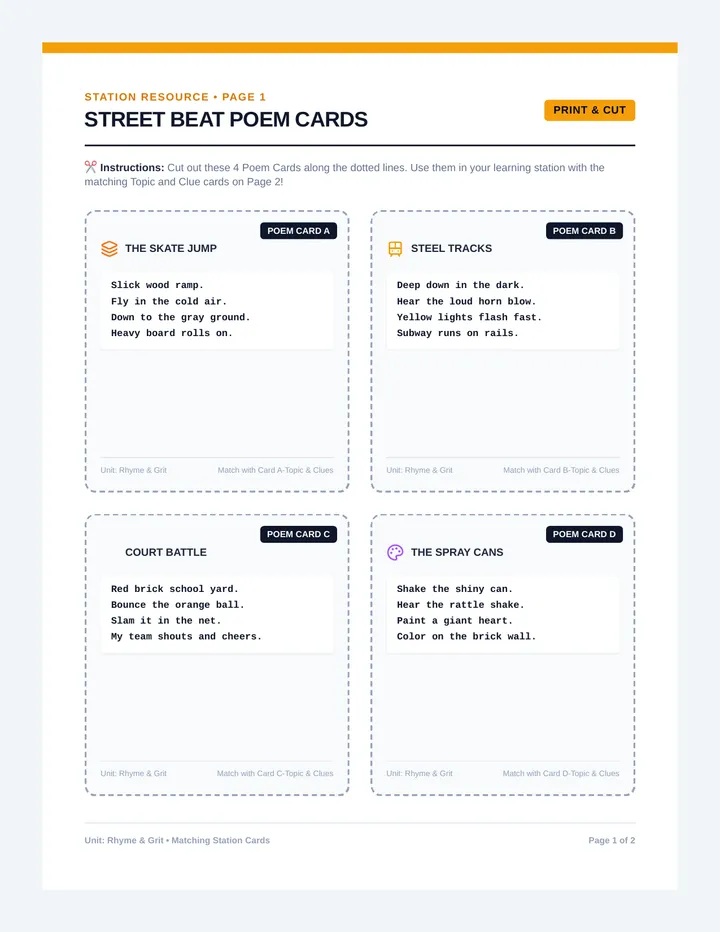 Street Beat Cards