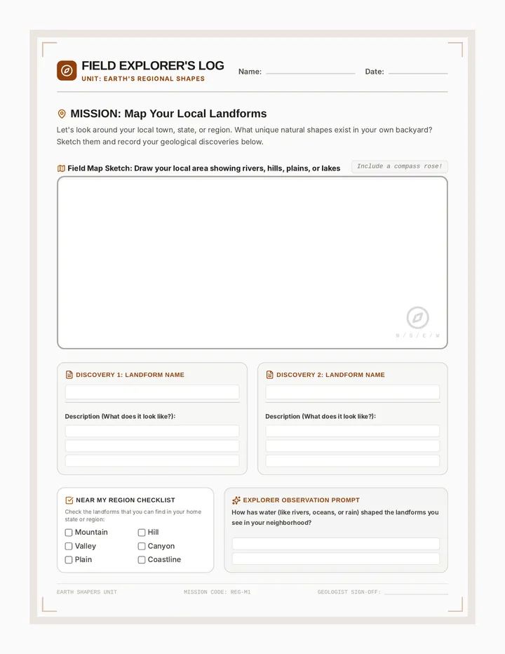 Local Geography Field Log