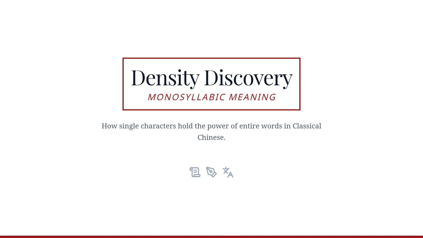 Density Discovery Slides