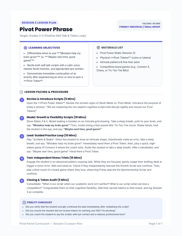 Session 3 Lesson Plan