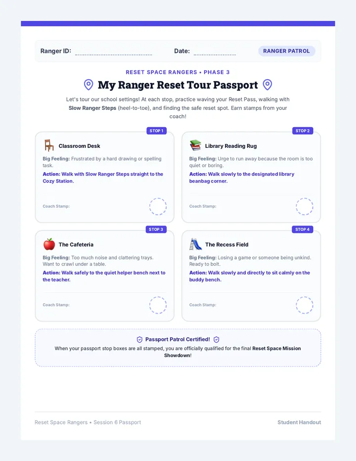 School Tour Passport Handout