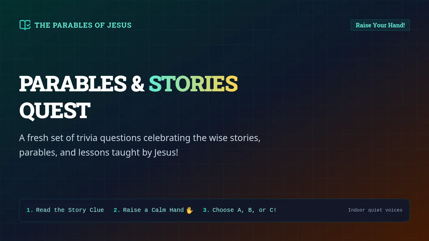 Parables & Covenants Trivia Slides