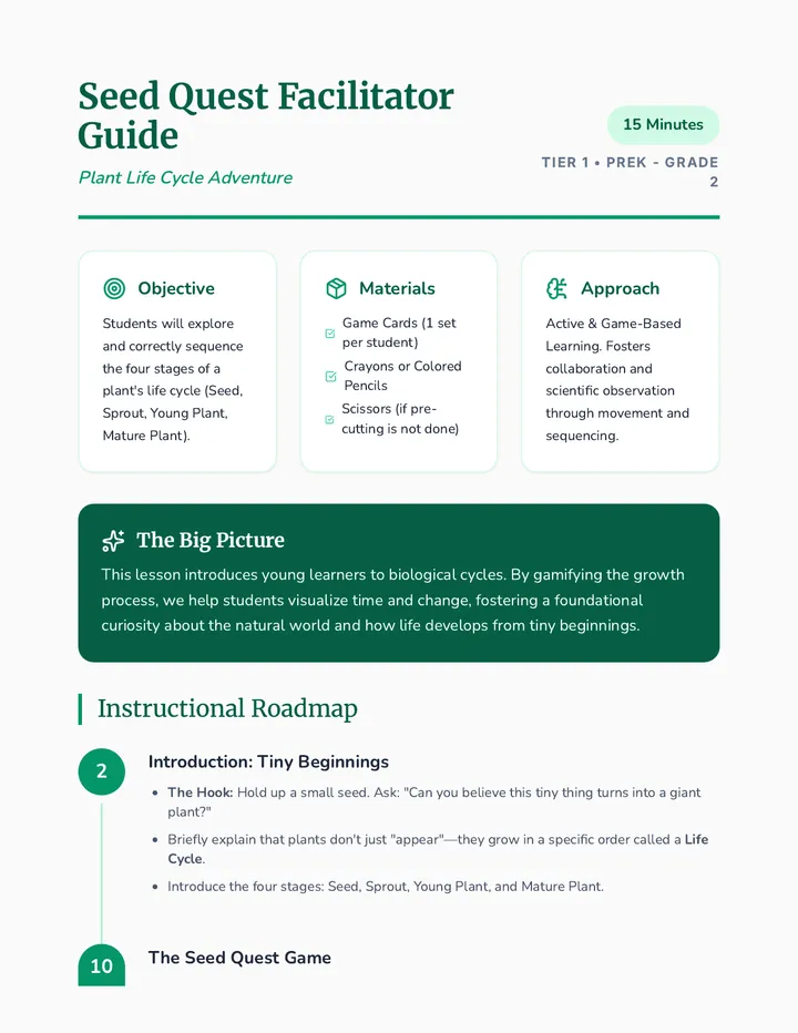 Seed Quest Facilitator Guide