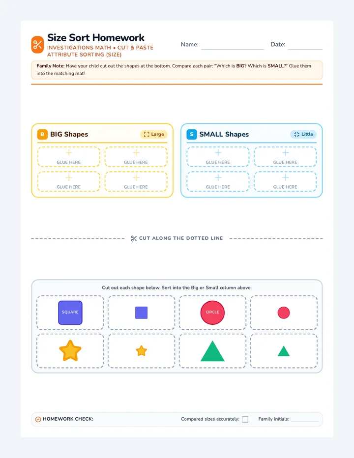 Size Sort Homework