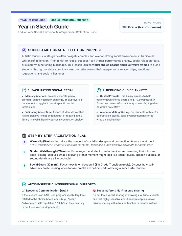 Year in Sketch Teacher Guide