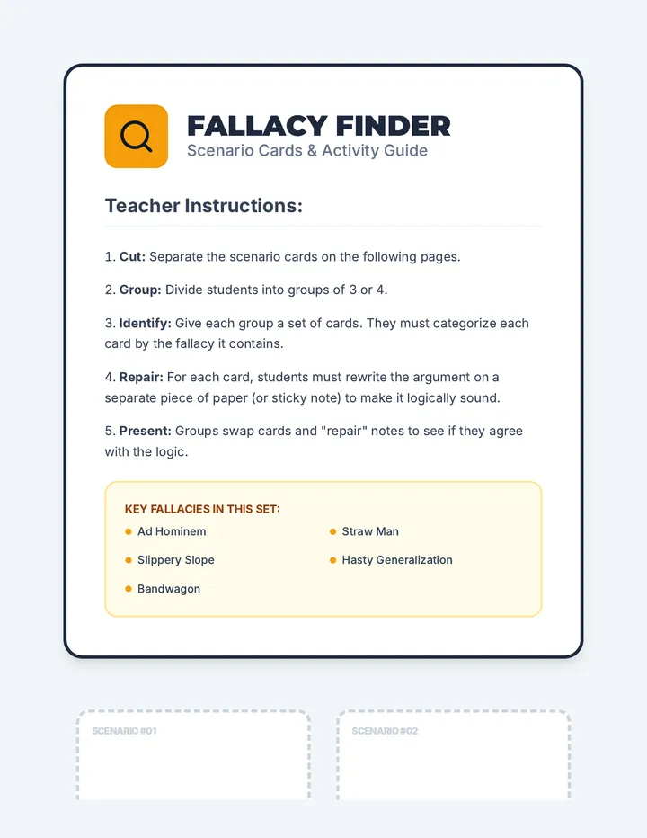 Fallacy Finder Activity