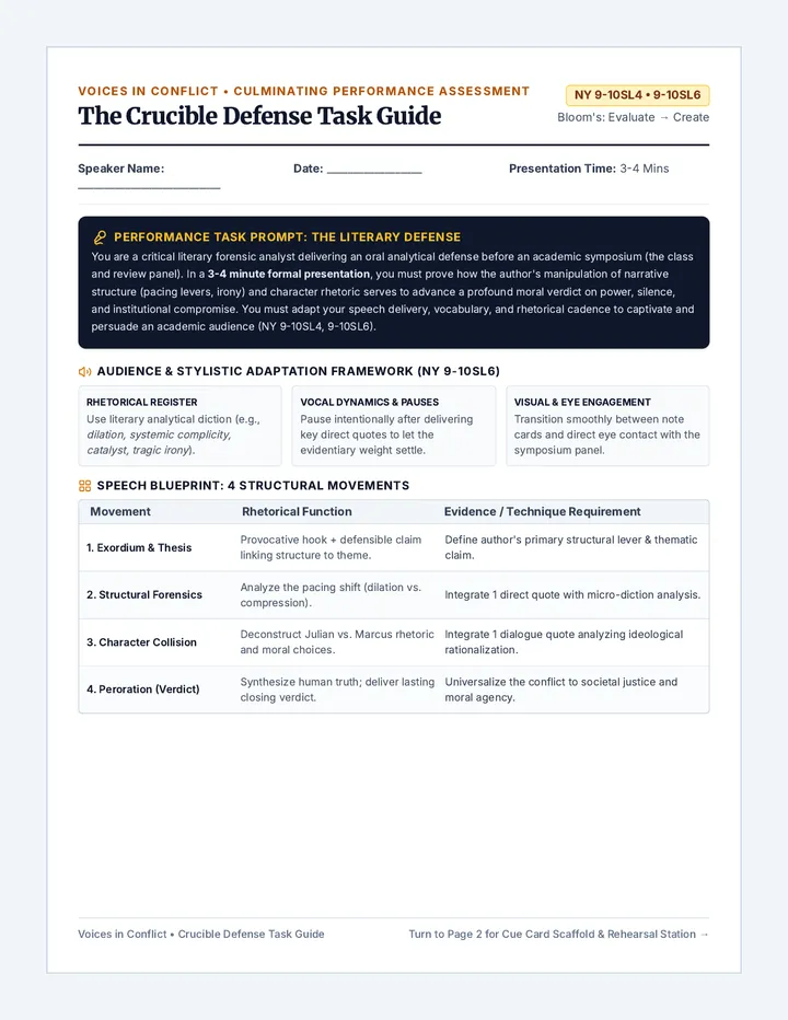 Crucible Defense Task Guide