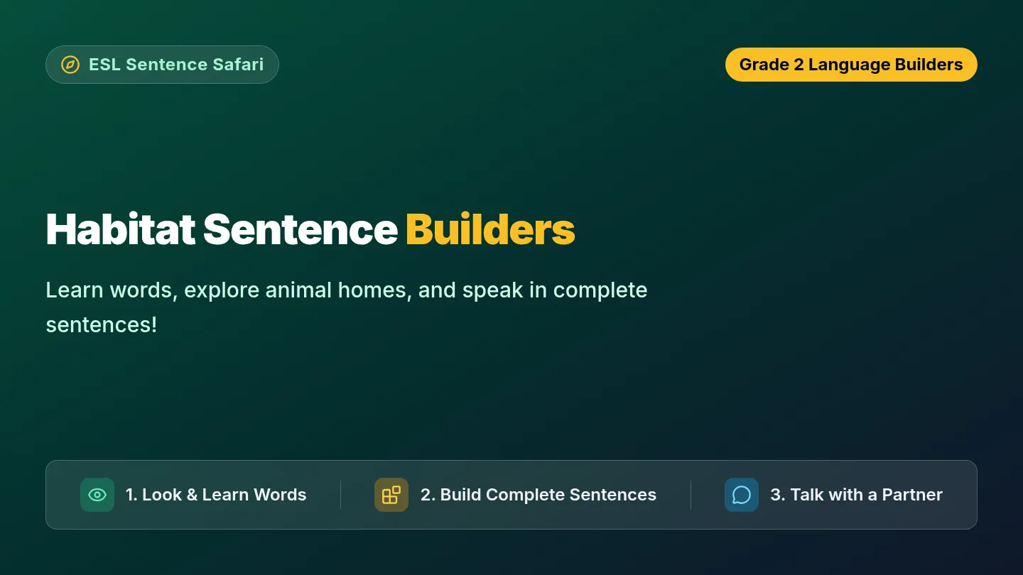 Habitat Sentence Slides