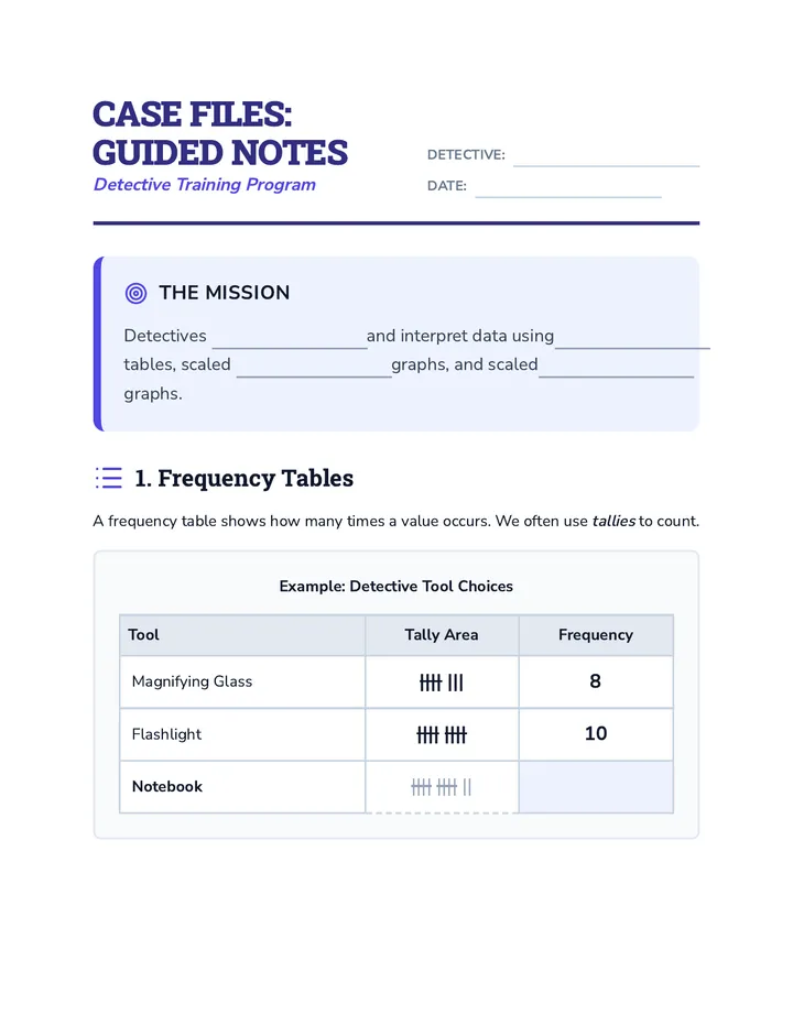 Case Files Guided Notes