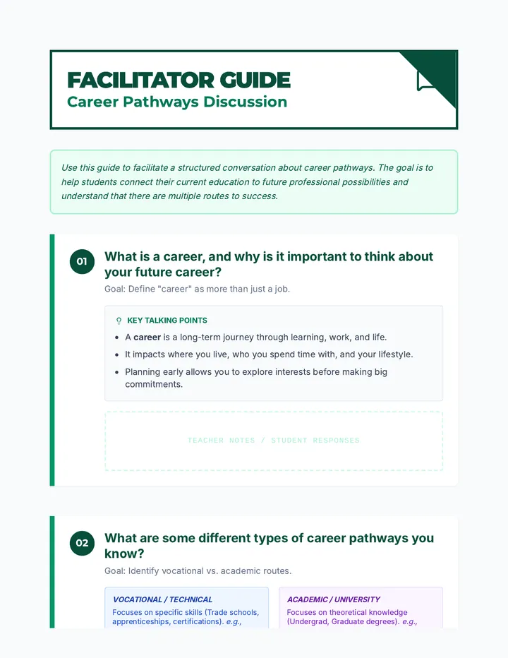 Career Pathways Exploration • Lesson • Lenny.com