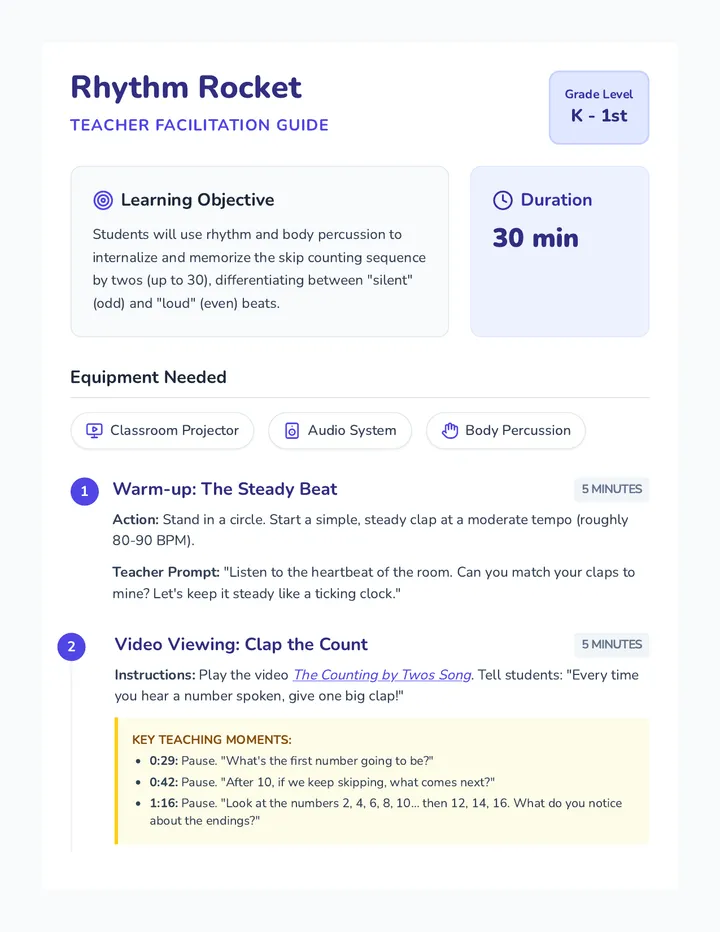 Rhythm Rocket Facilitation Guide
