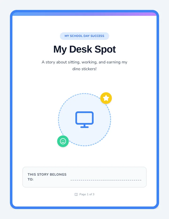 My Desk Spot Social Story