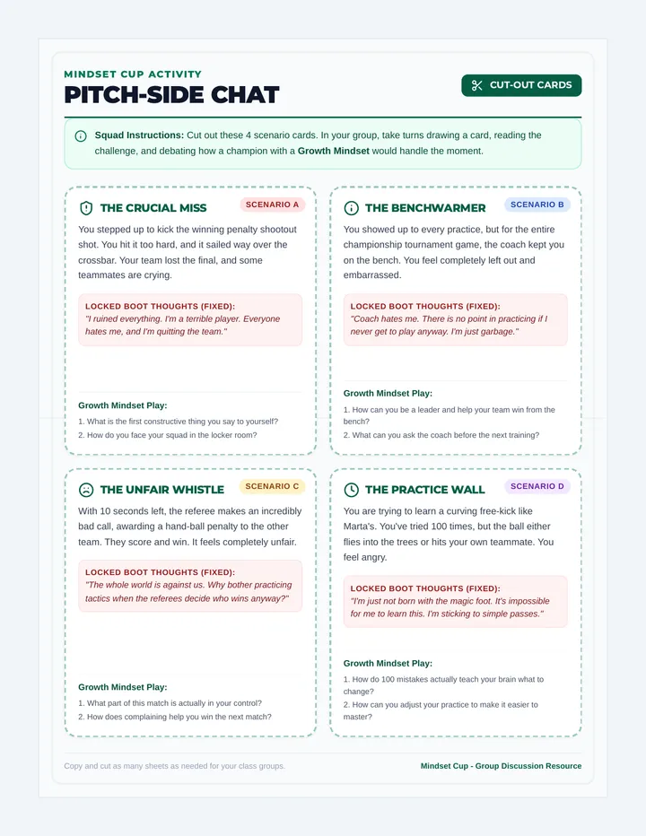 Pitch Side Chat Cards