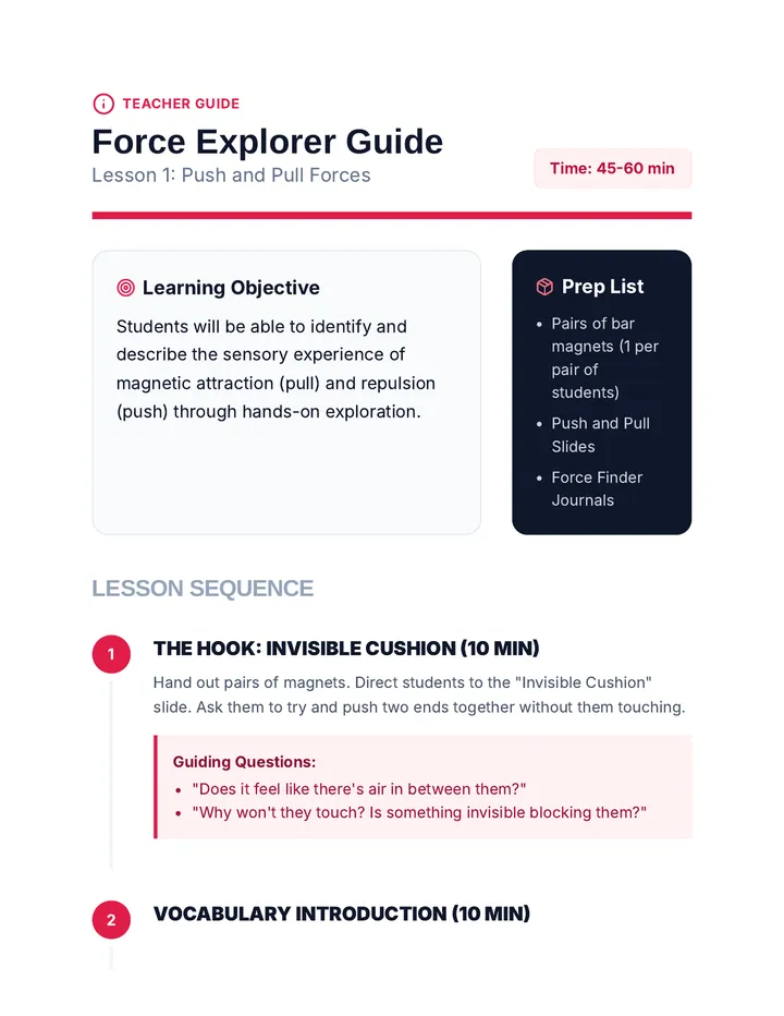 Force Explorer Teacher Guide