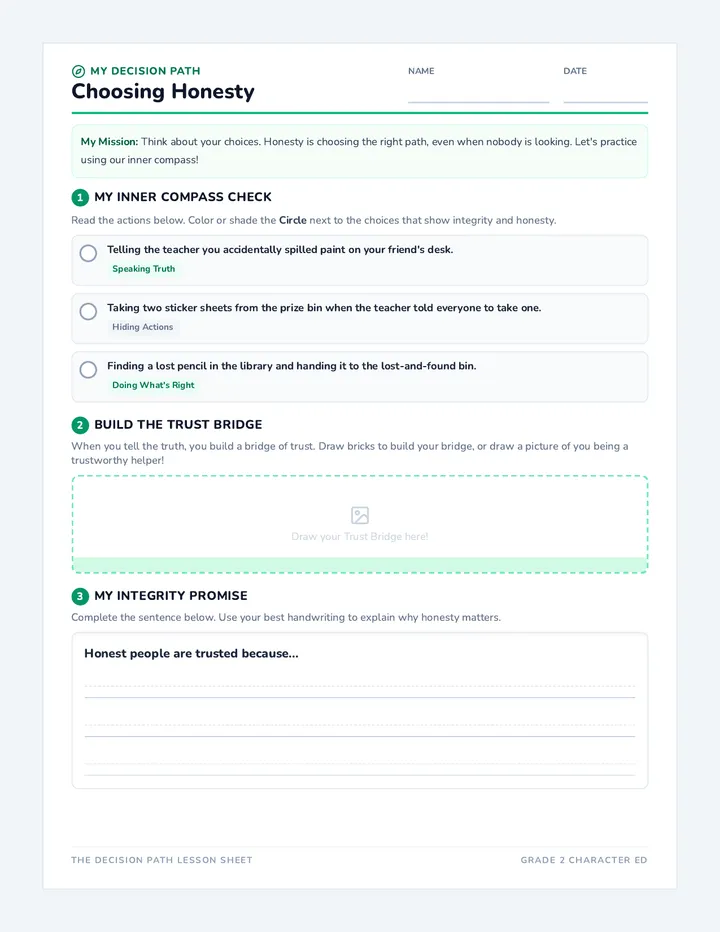 Decision Path Reflective Worksheet
