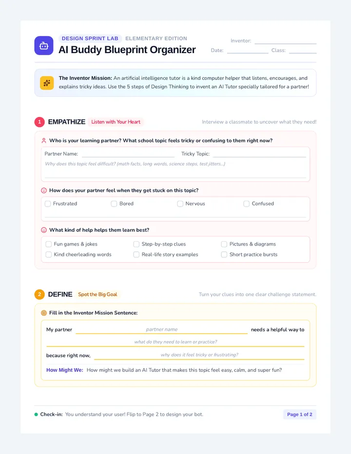 AI Buddy Blueprint Organizer