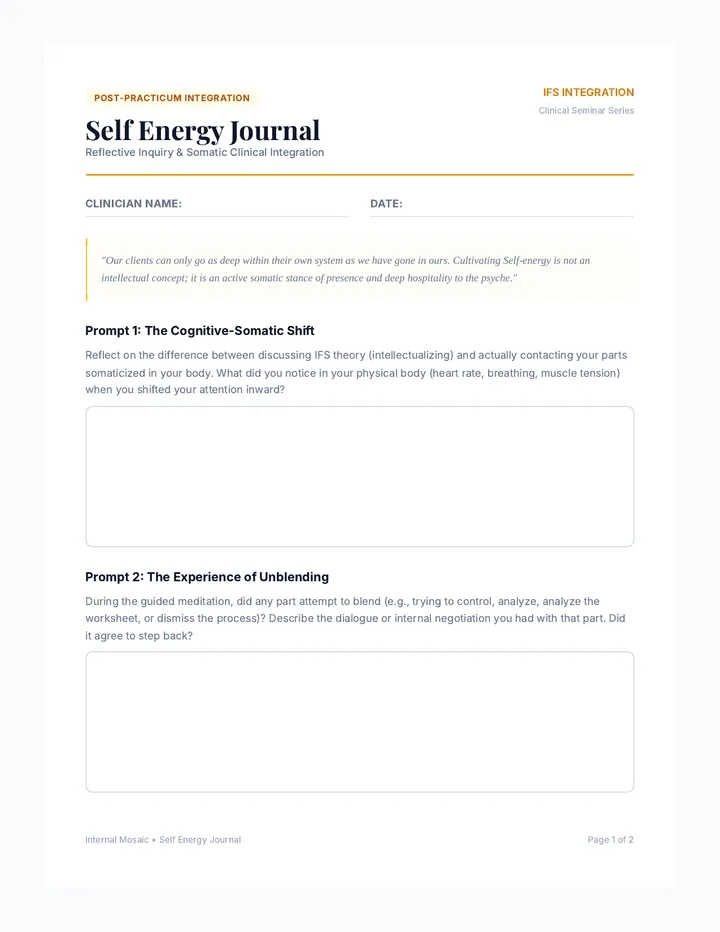 Self Energy Journal
