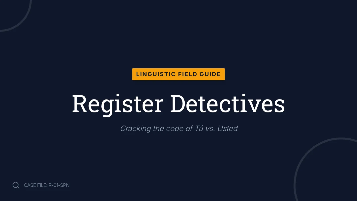 Register Detective Slides