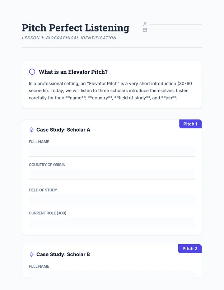 Intro ID Sheet