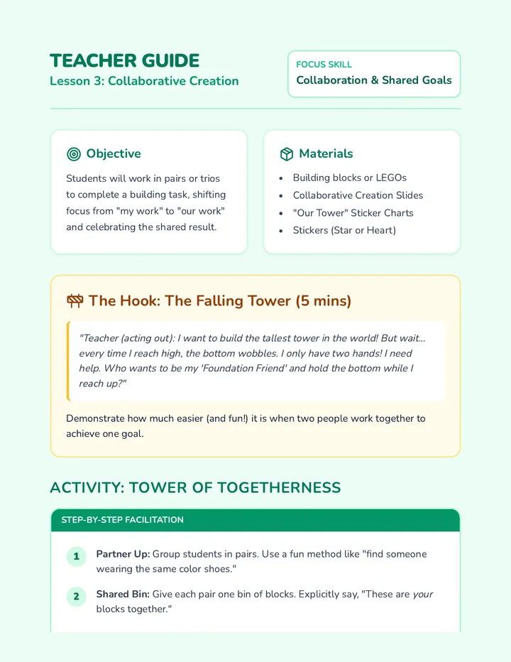 Creation Teacher Guide