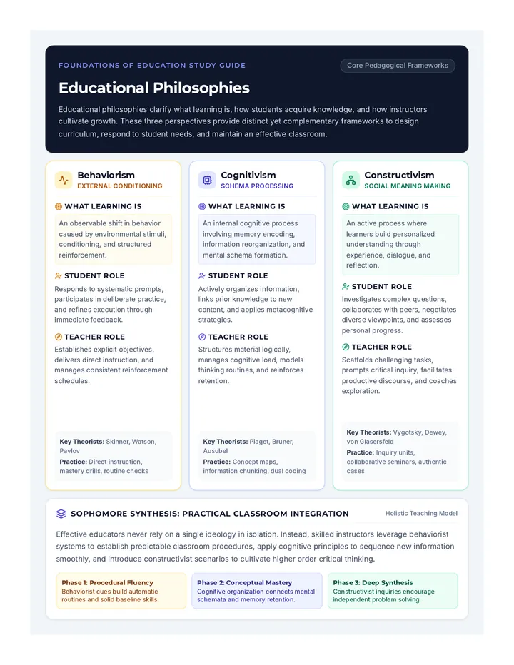 Educational Philosophies Poster