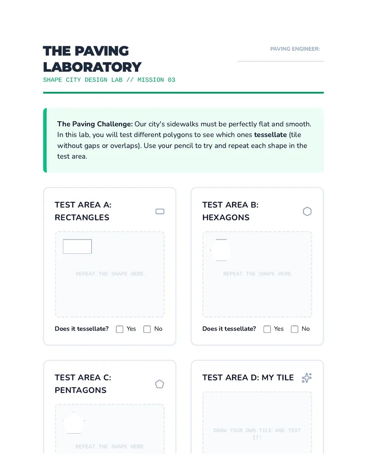 Tiling Patterns Activity