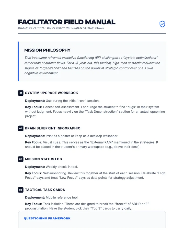 Facilitator Field Manual