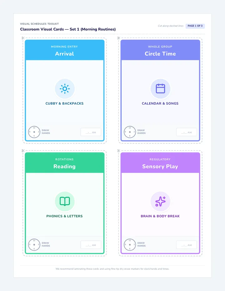 Rhythm Visual Cards