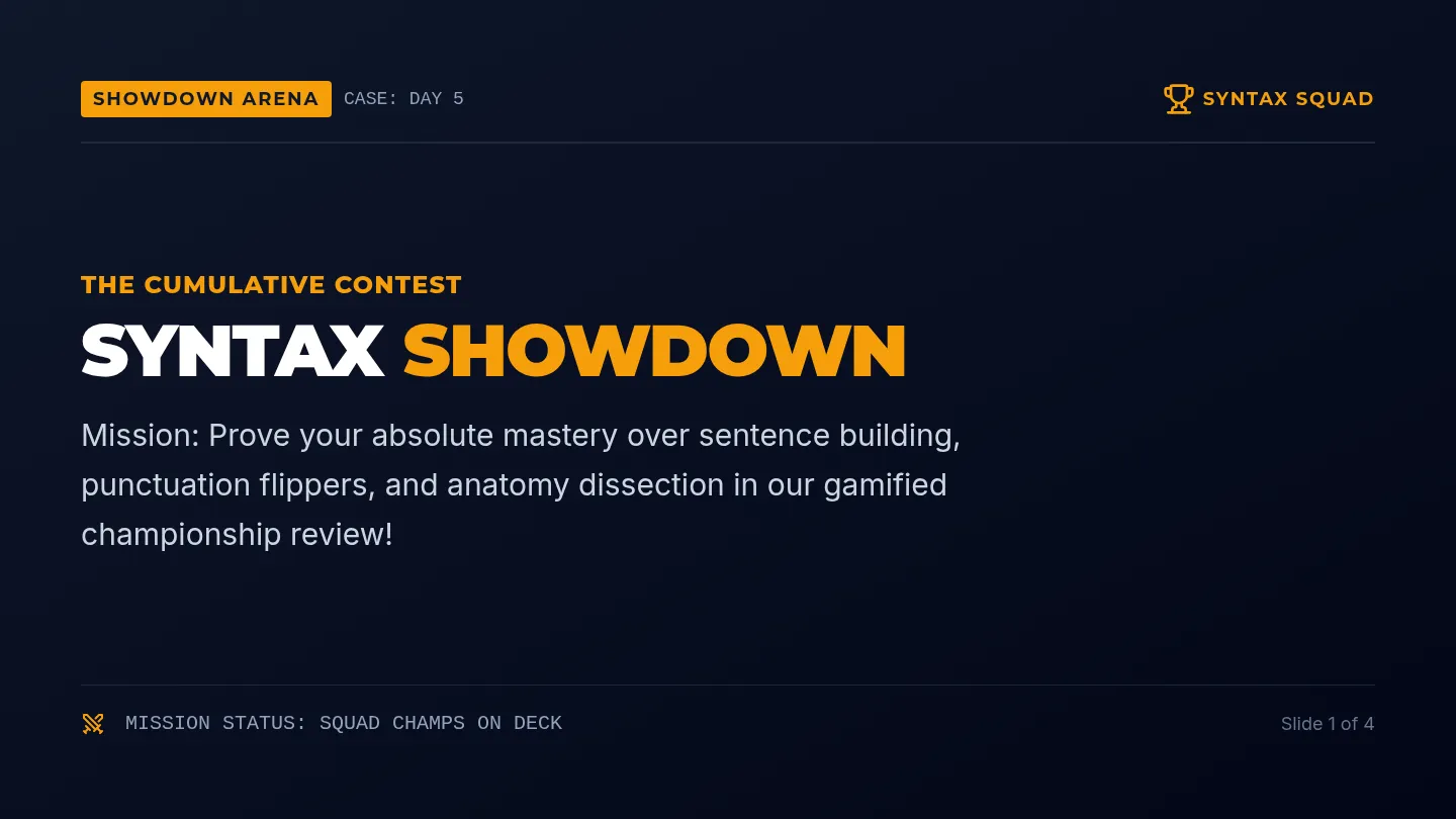 Syntax Showdown Slides